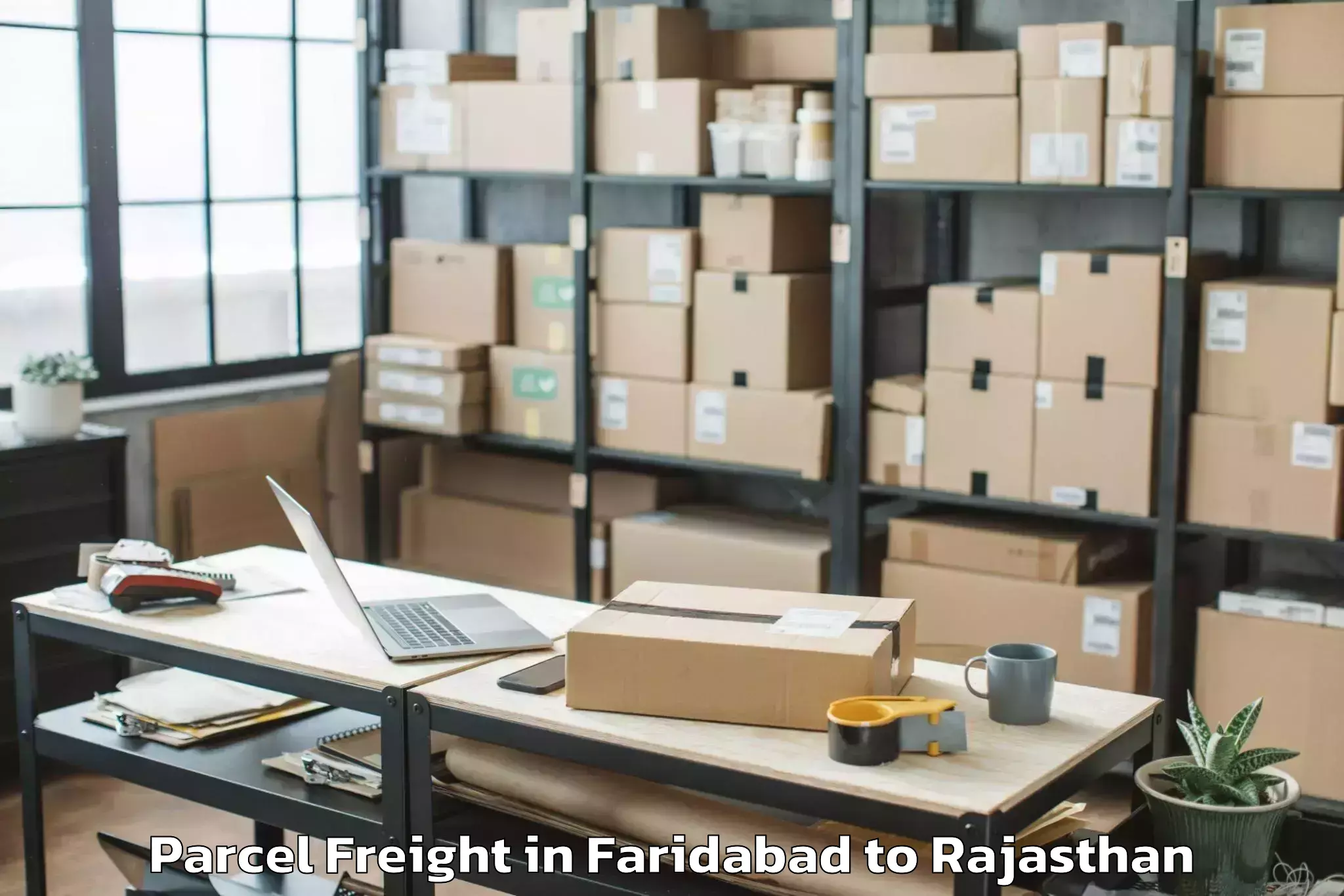 Affordable Faridabad to Shahpura Parcel Freight